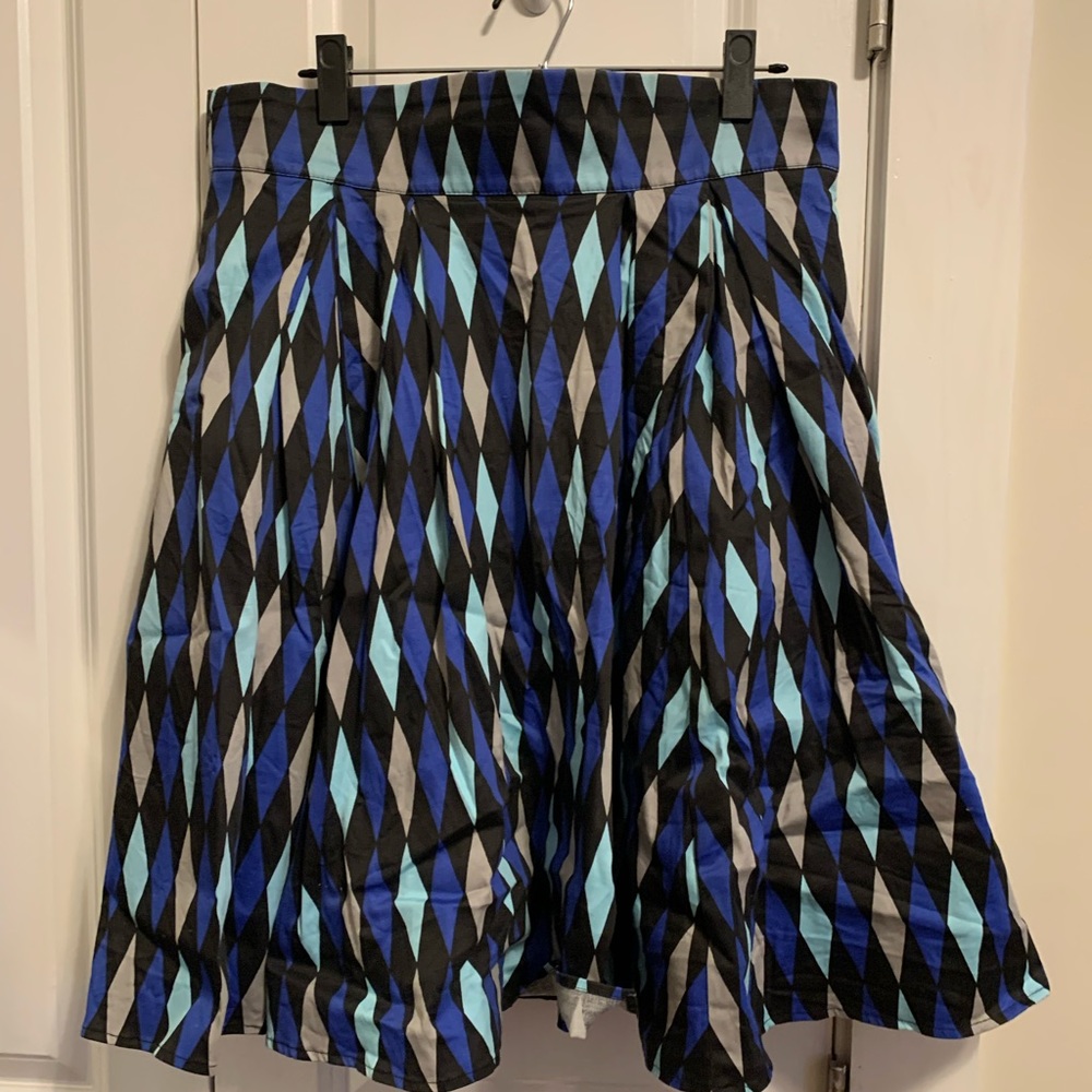 Pinup Girl Clothing House Harlequin Skirt XL